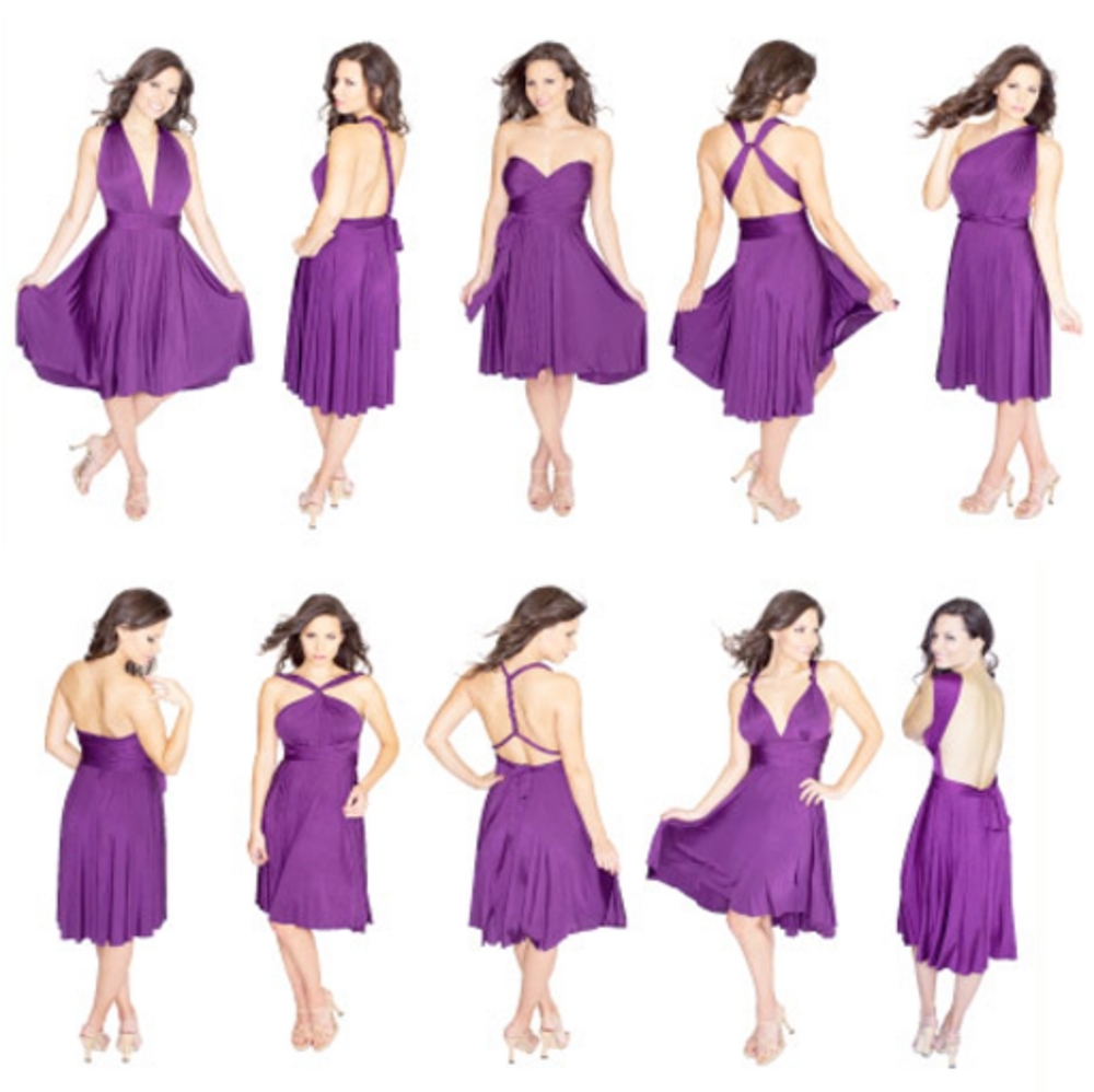Magenta Convertible Dress